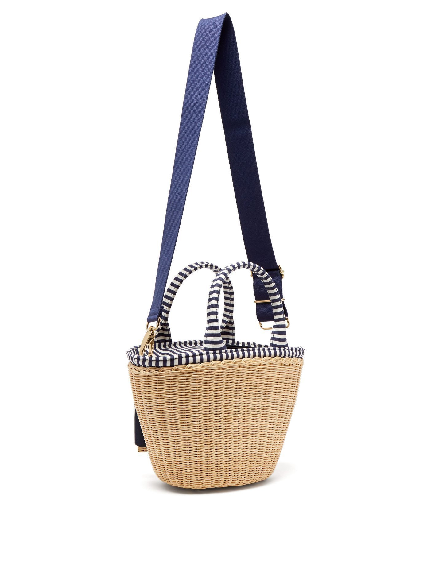 【新作】★PRADA★人気のWicker★キャンバス カゴバッグ