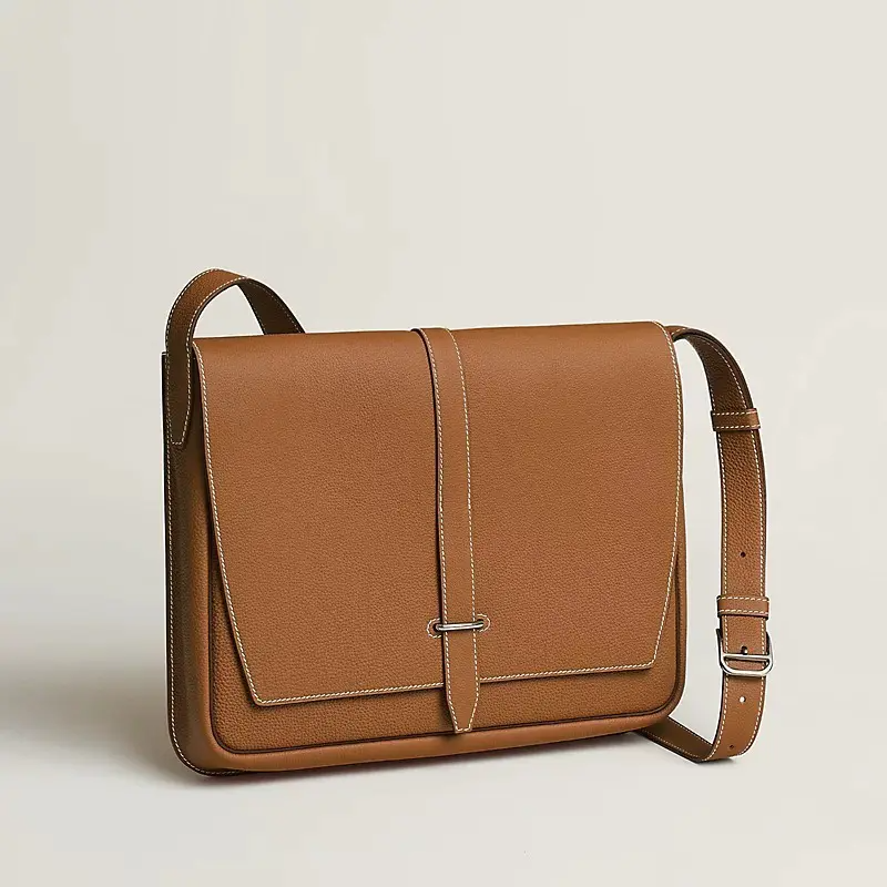 【スリムで使いやすい♪】HERMES★ カーフ革 ショルダー バッグ H074774CK89 H074774CK37