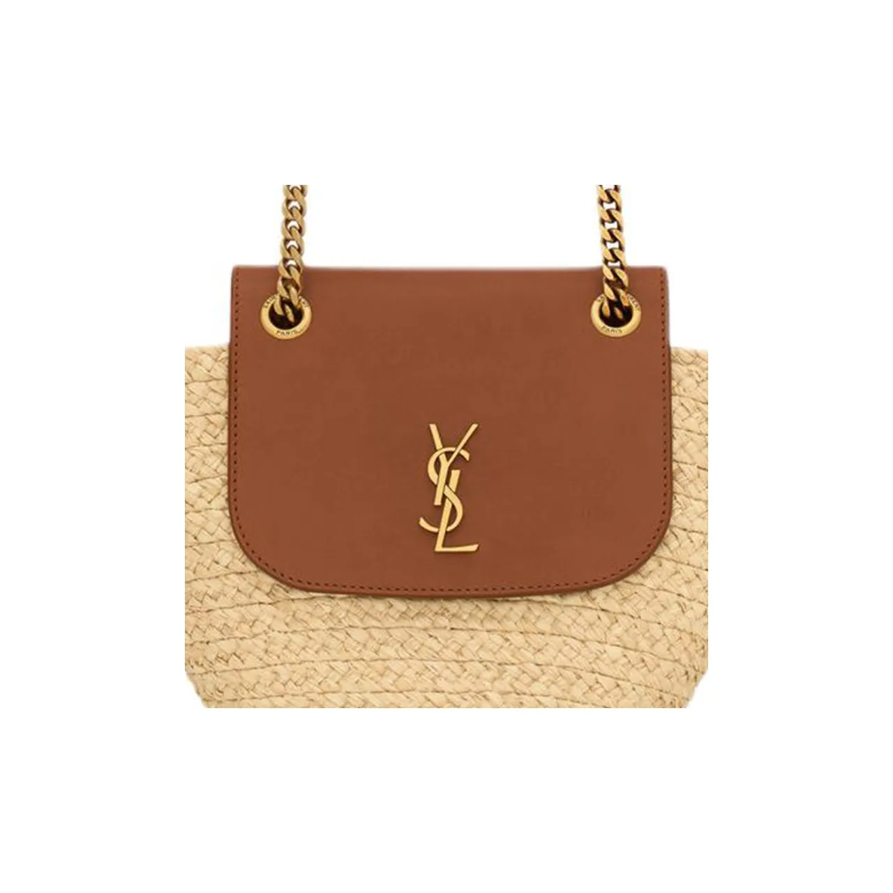 【SAINT LAURENT旗艦店】サンローラン わら編みバッグ 23*6*12CM