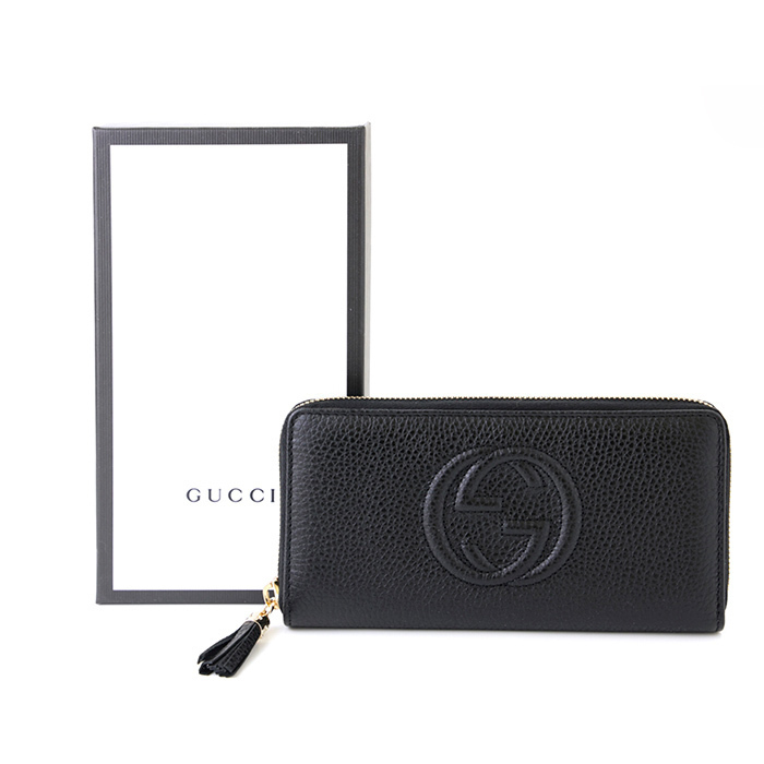 GUCCI シマレザー 長財布 598187 ギフト包装可！