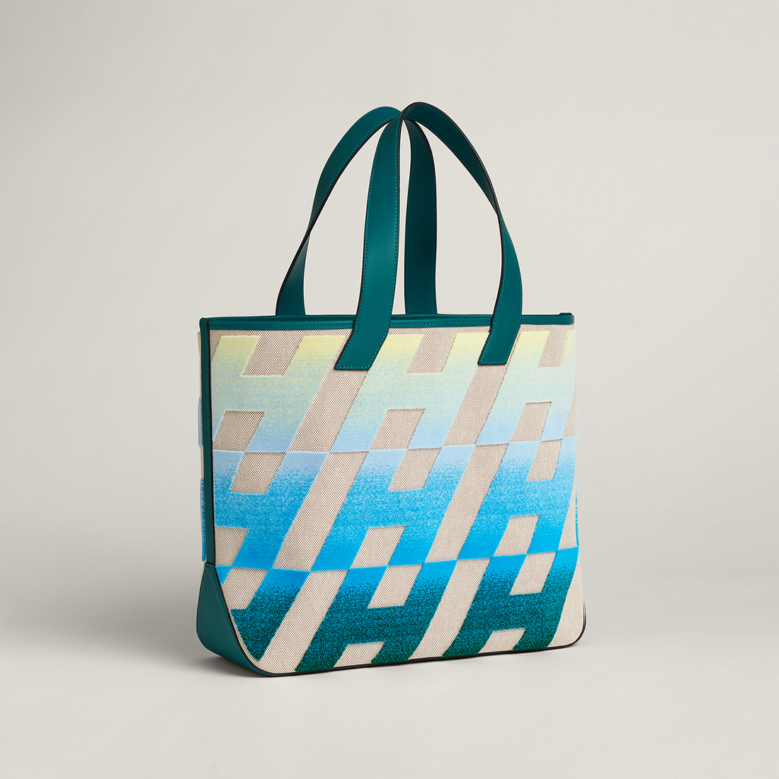 HERMES「カバスイタリックH柄40」トートバッグ