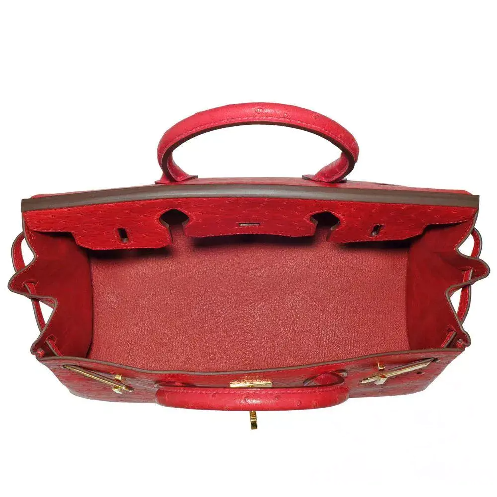 【HERMES】エルメス バーキン 30cm オーストリッチ ゴールド金具