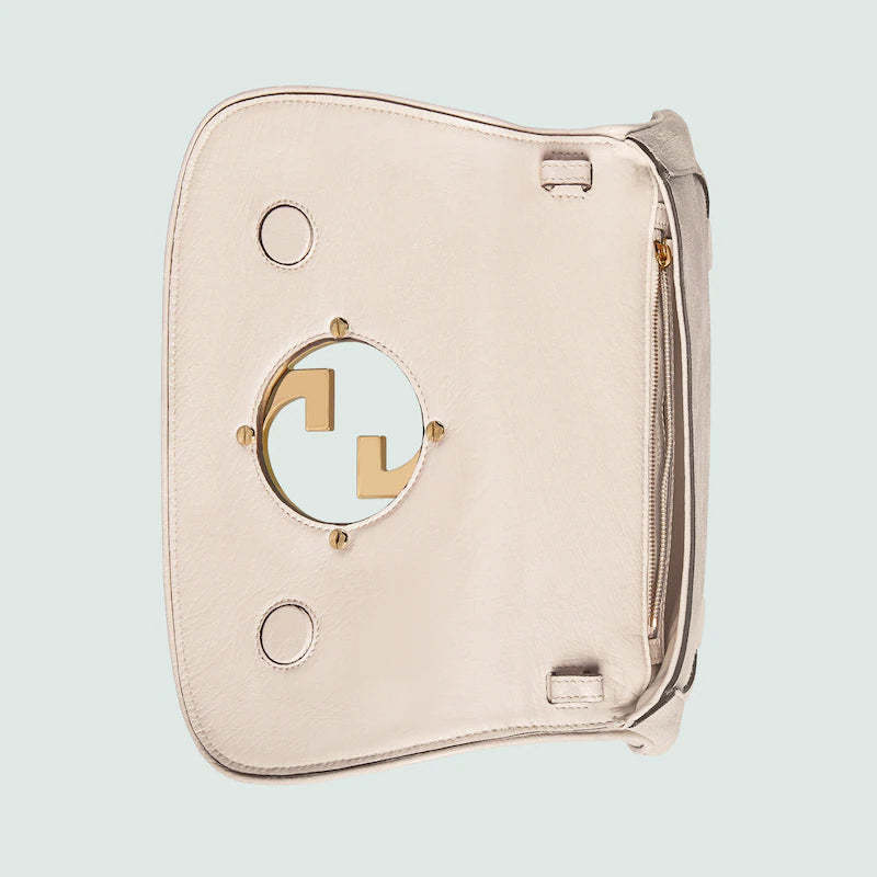 〔グッチ ブロンディ〕オーストリッチ ショルダーバッグ