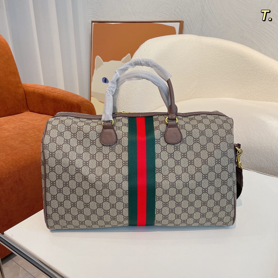 【Gucci x Balenciaga】旅行用バッグ 44cm*25cm*25cm
