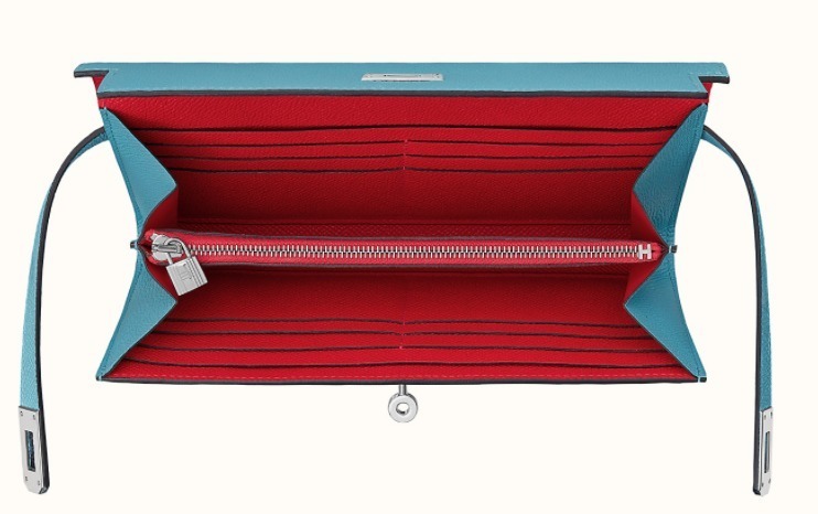 大人の贅沢 ◆HERMES直営店◆グレージュ&ブラック☆長財布 KELLY