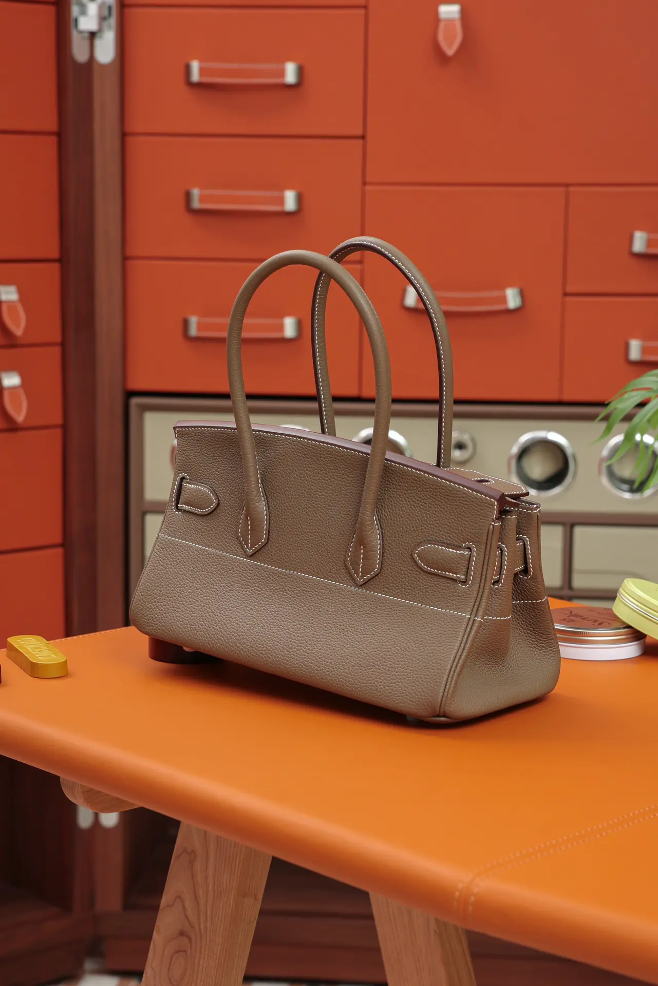 HERMES★エレファントグレー BIRKIN アンダーアームスタイル