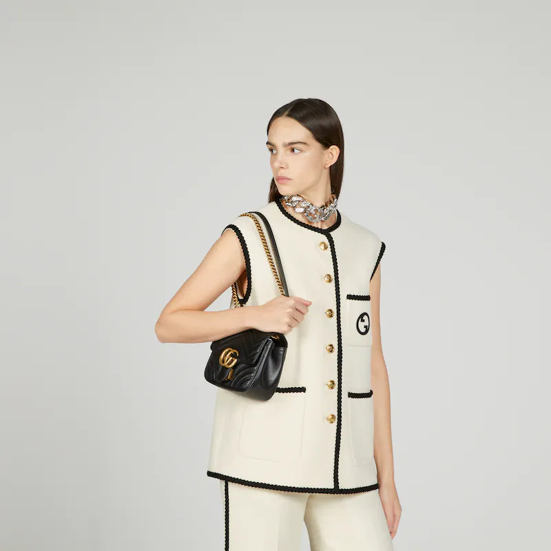 〔GGマーモント〕キルティング ミニ トートバッグ