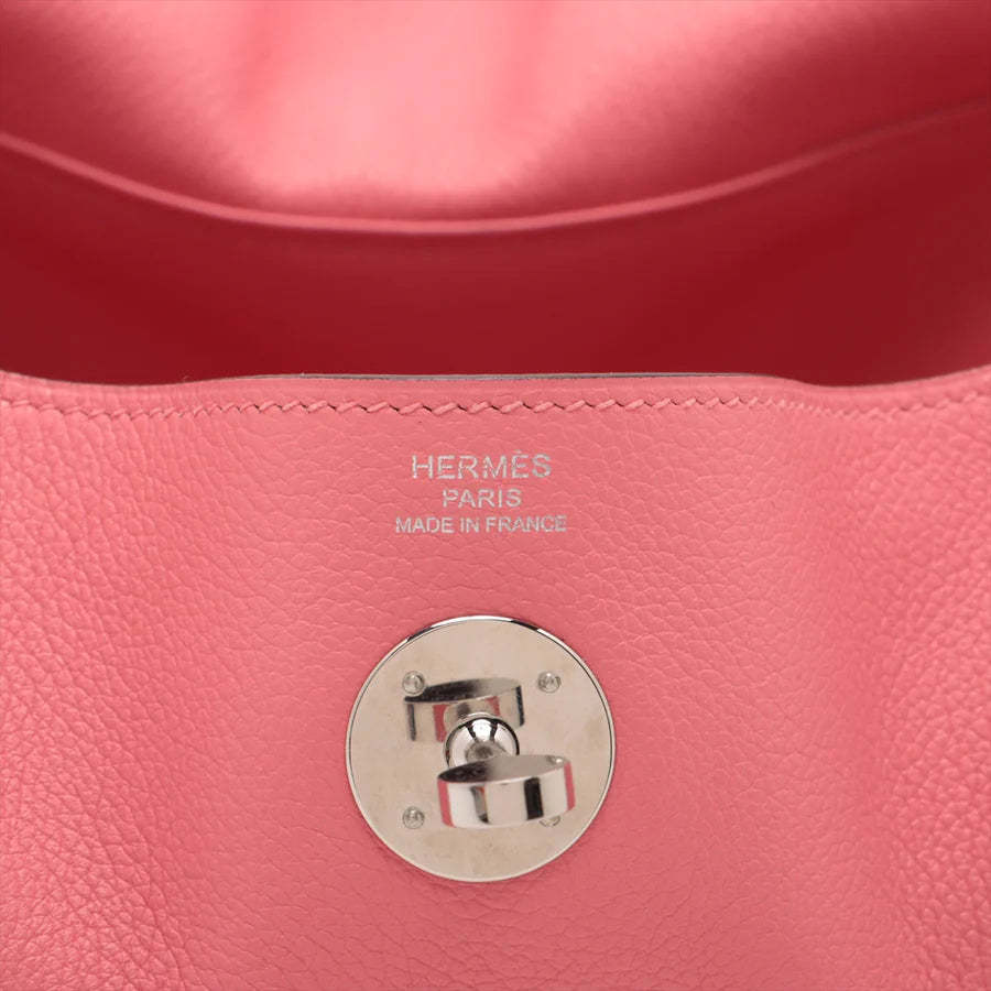 エルメス リンディ26 エバーカラー ローズアザレ シルバー金具