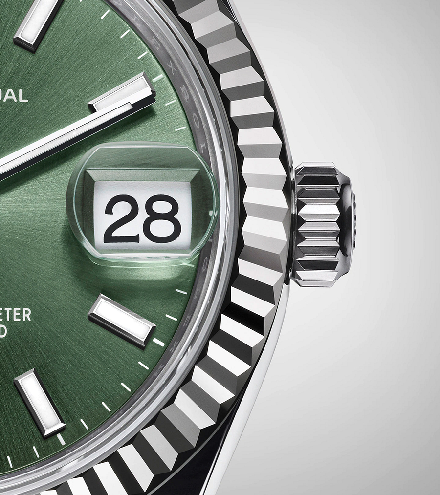 デイトジャスト 31 オイスター 31 mm オイスタースチール＆ホワイトゴールド