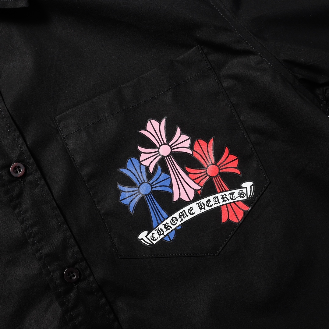 【CHROME HEARTS 公式旗艦店】 クロムハーツ シャツ ご好評に付き再入荷！ 黒 白