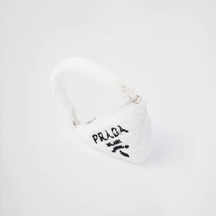 プラダ★タオル地 モコモコ ロゴ テリークロス ポーチ★各色