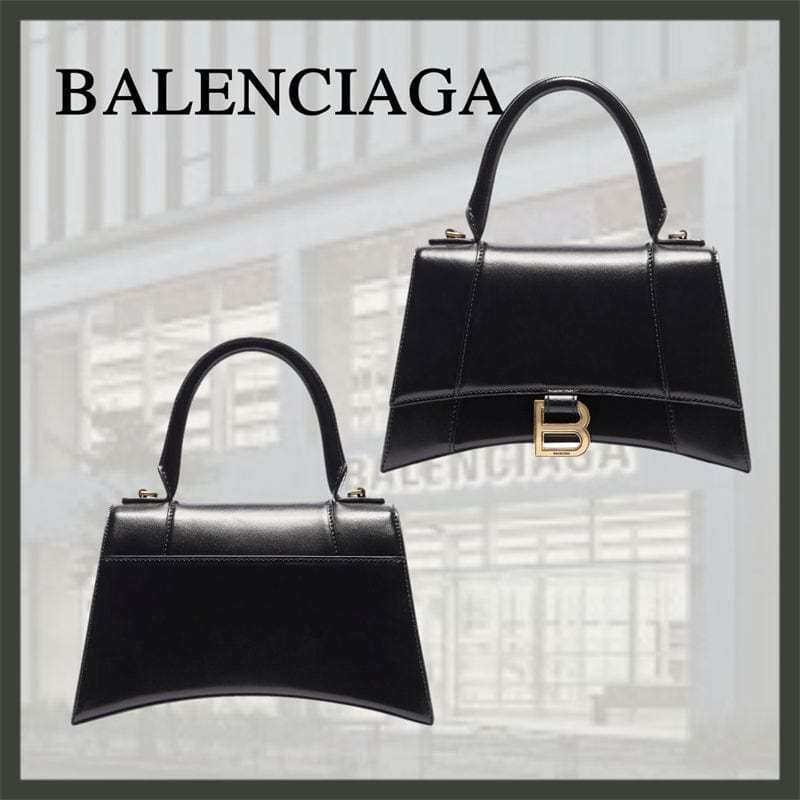 BALENCIAGA ブラック アワーグラス ハンドバッグ