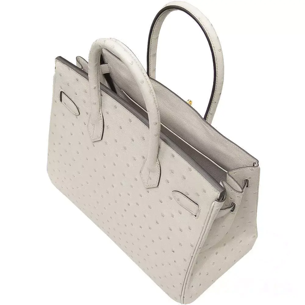 【HERMES】エルメス バーキン 30cm オーストリッチ ゴールド金具