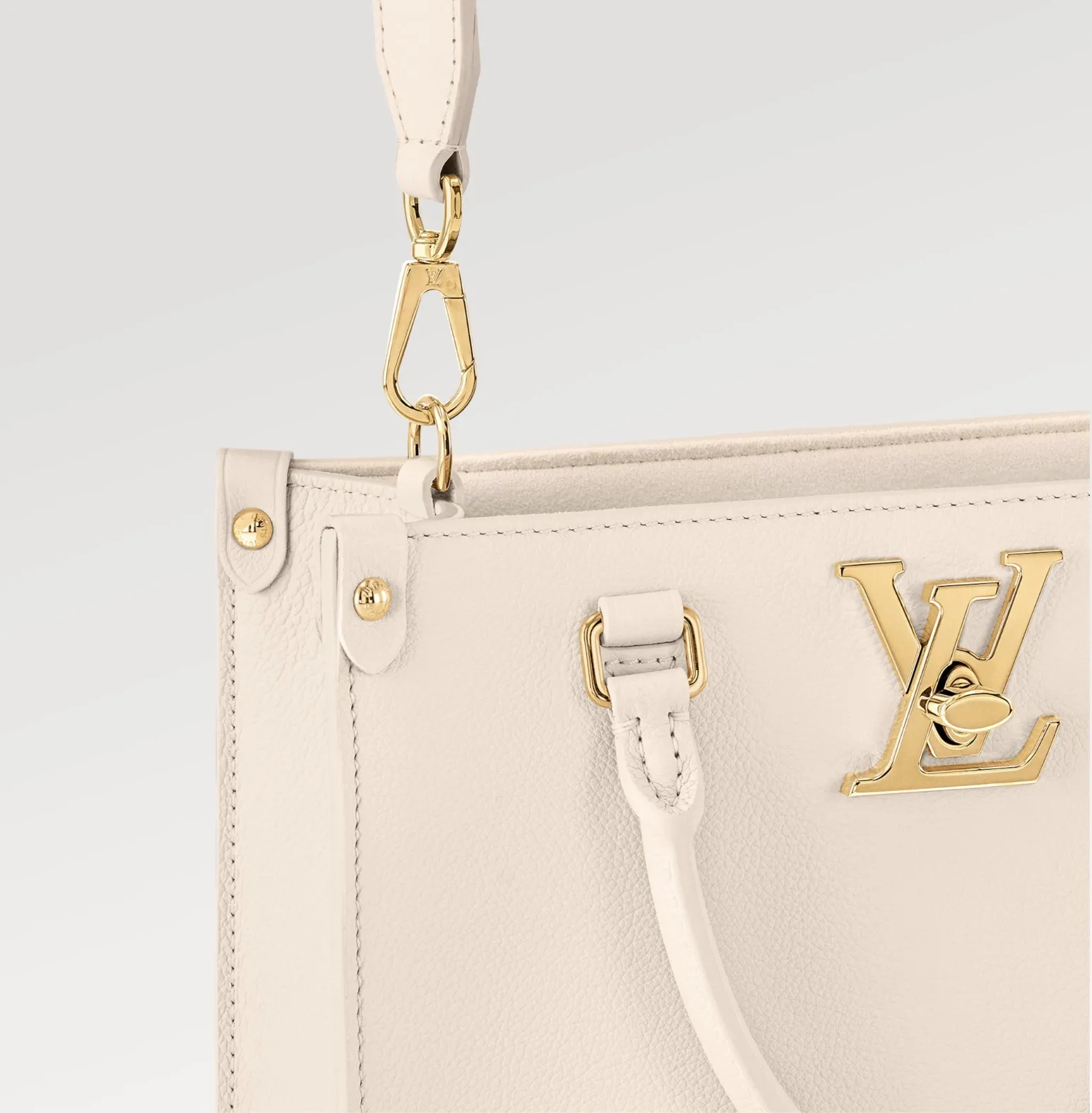 LV レザー スクエア トート ロック＆ゴー ブラック ホワイト M22311 M23637