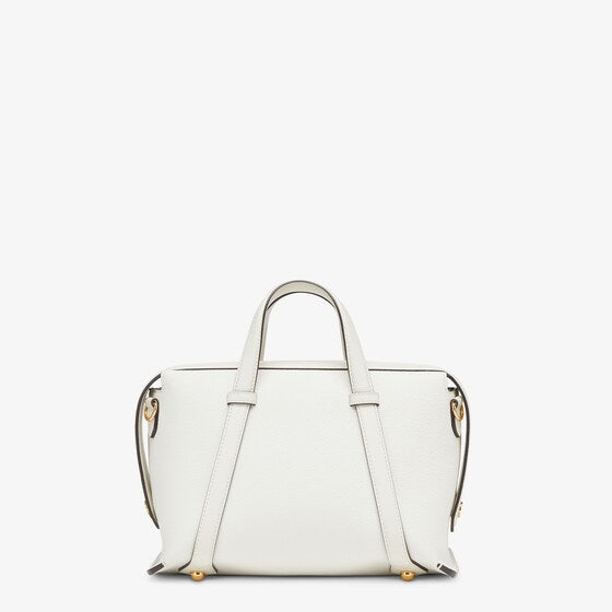 フェンディ ボストン 365    アイスホワイト レザー バッグ