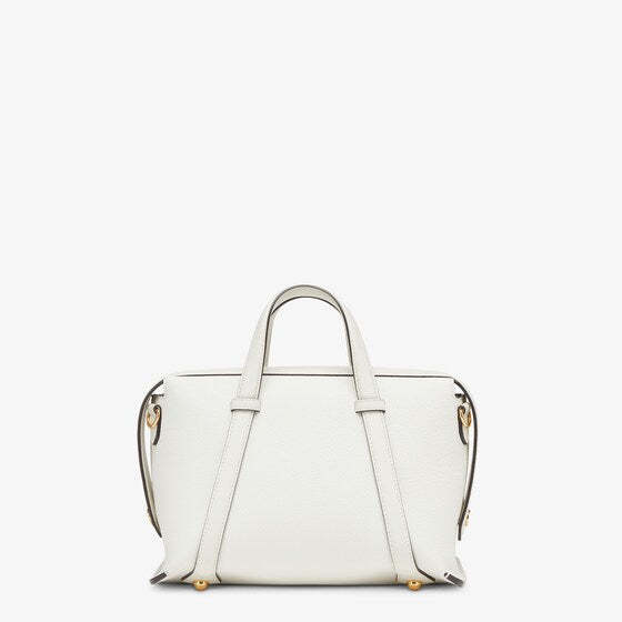 フェンディ ボストン 365    アイスホワイト レザー バッグ