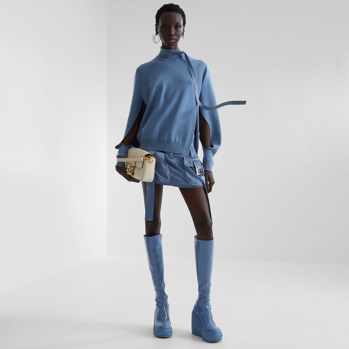 バゲット カメリア セレリア バッグ オーバーサイズトップステッチ