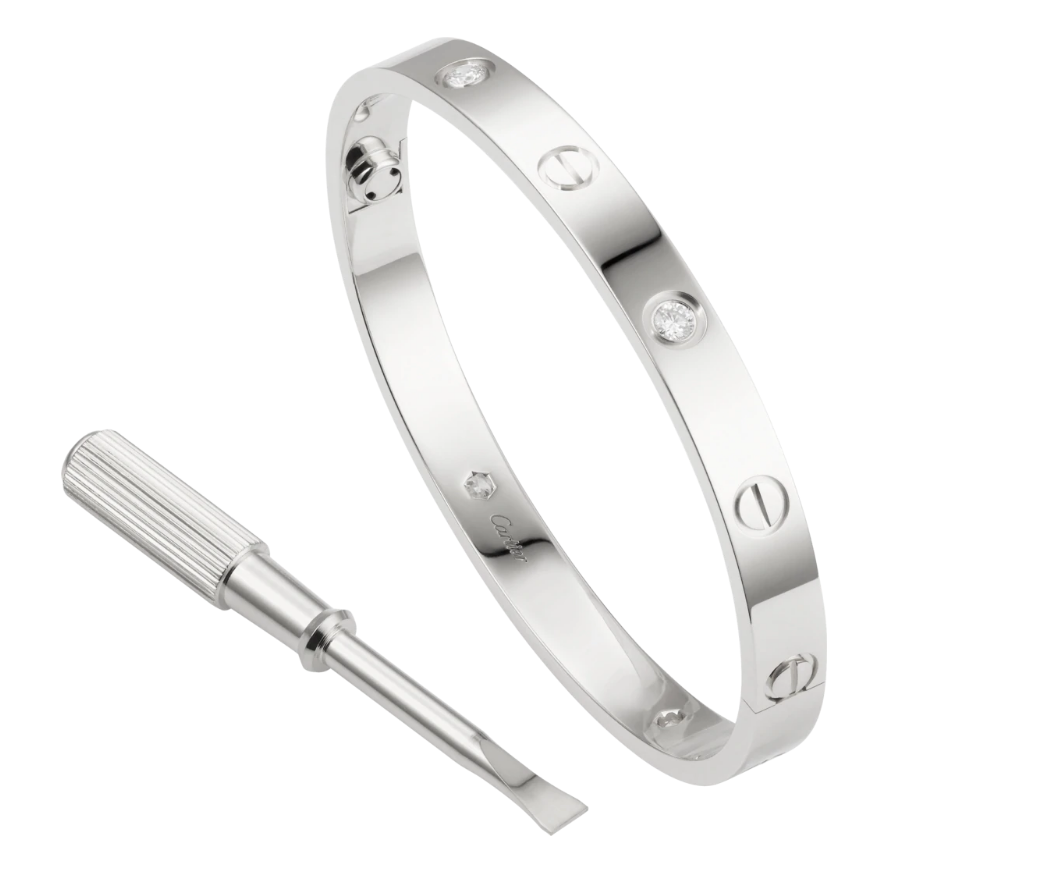 【Cartier】カルティエ LOVE BRACELET, 4 DIAMONDS ブレスレット、ダイヤモンド4個