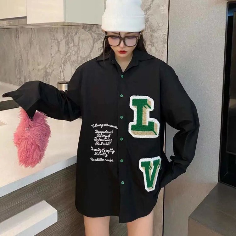 【Louis Vuitton 】 （ルイヴィトン）長袖シャツ 最新モデル 男女兼用