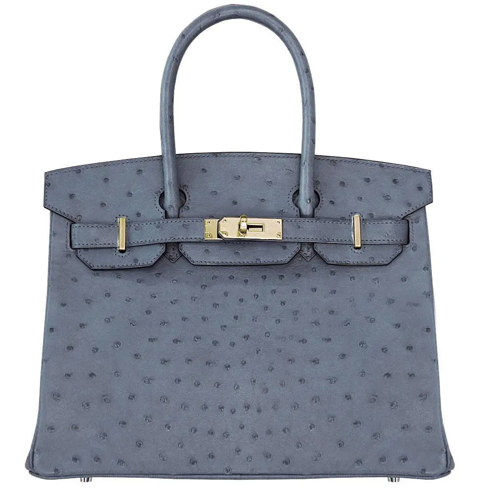 【HERMES】エルメス バーキン 30cm オーストリッチ ゴールド金具