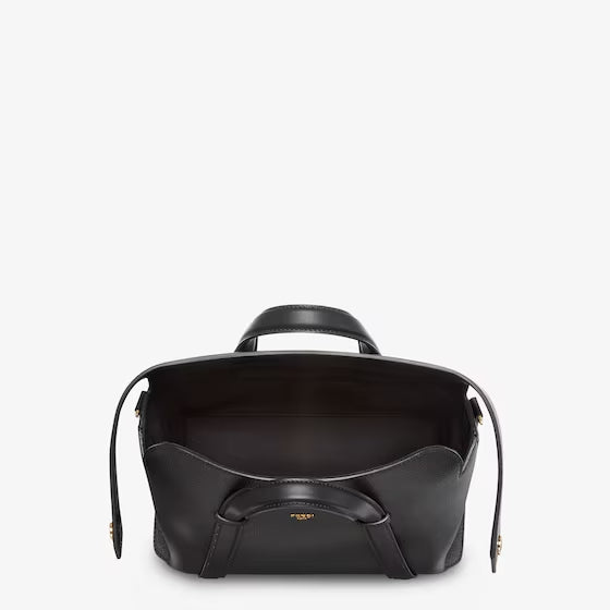 フェンディ ボストン   365 ブラックレザー バッグ