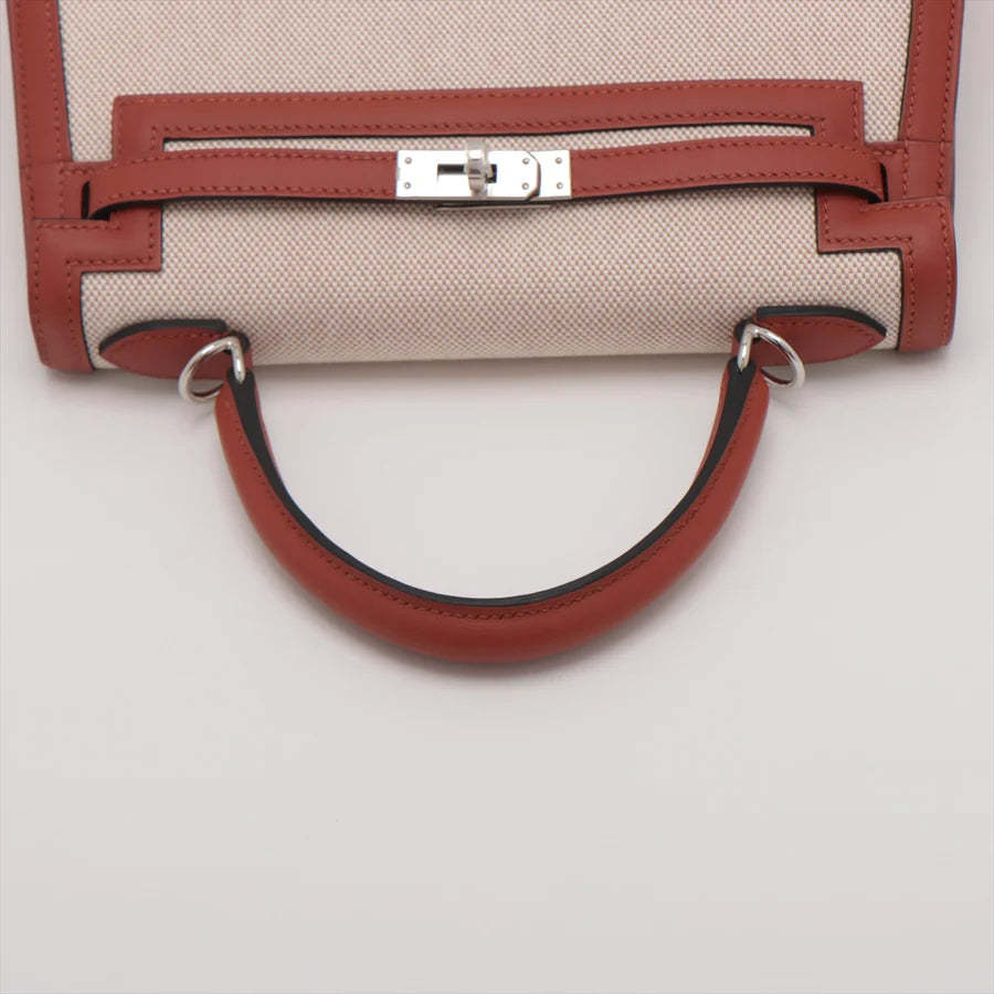 エルメス ケリーヴェルソ25 トワルアッシュ×ヴォースイフト キュイーブル