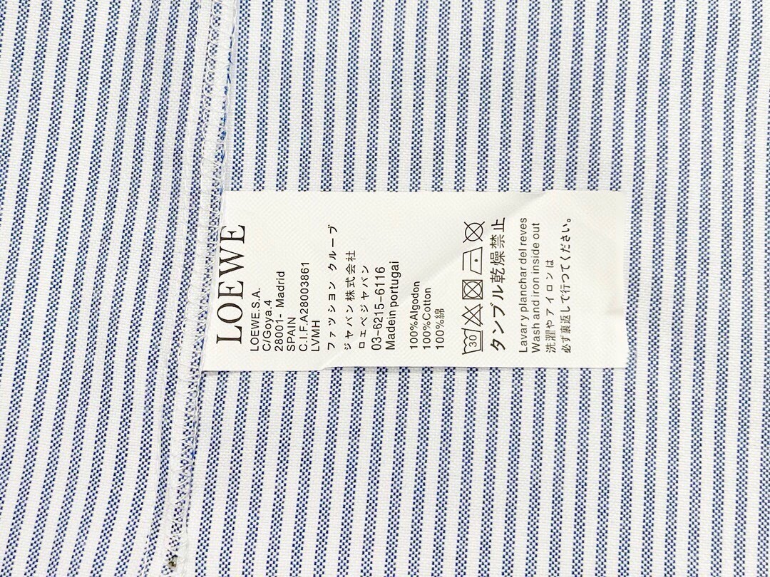 【LOEWE旗艦店】（ロエベ）長袖シャツ、ご好評に付き再入荷！