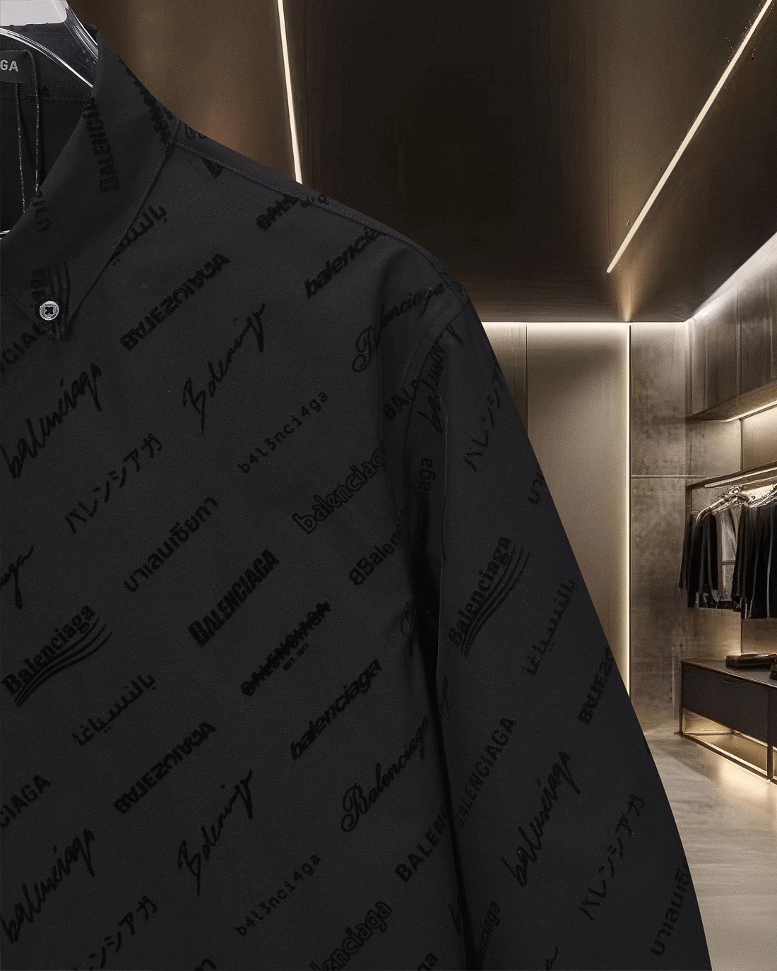 【BALENCIAGA旗艦店】（バレンシアガ）長袖シャツ、ご好評に付き再入荷！