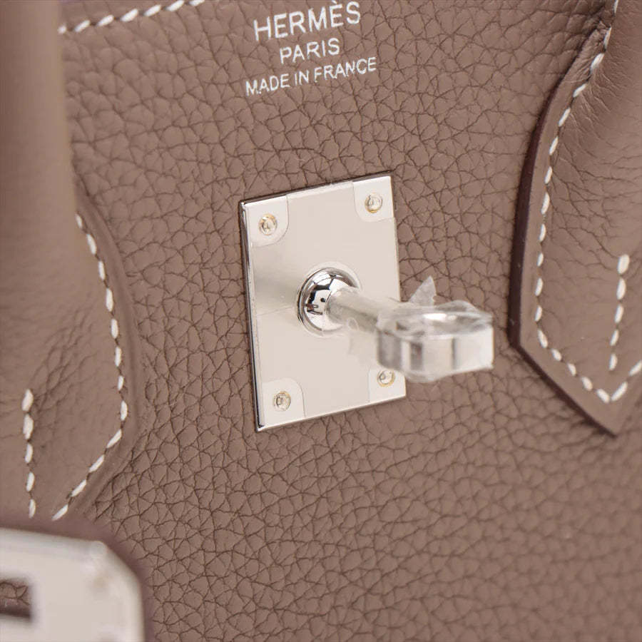 エルメス バーキン25 トゴ エトゥープ シルバー金具
