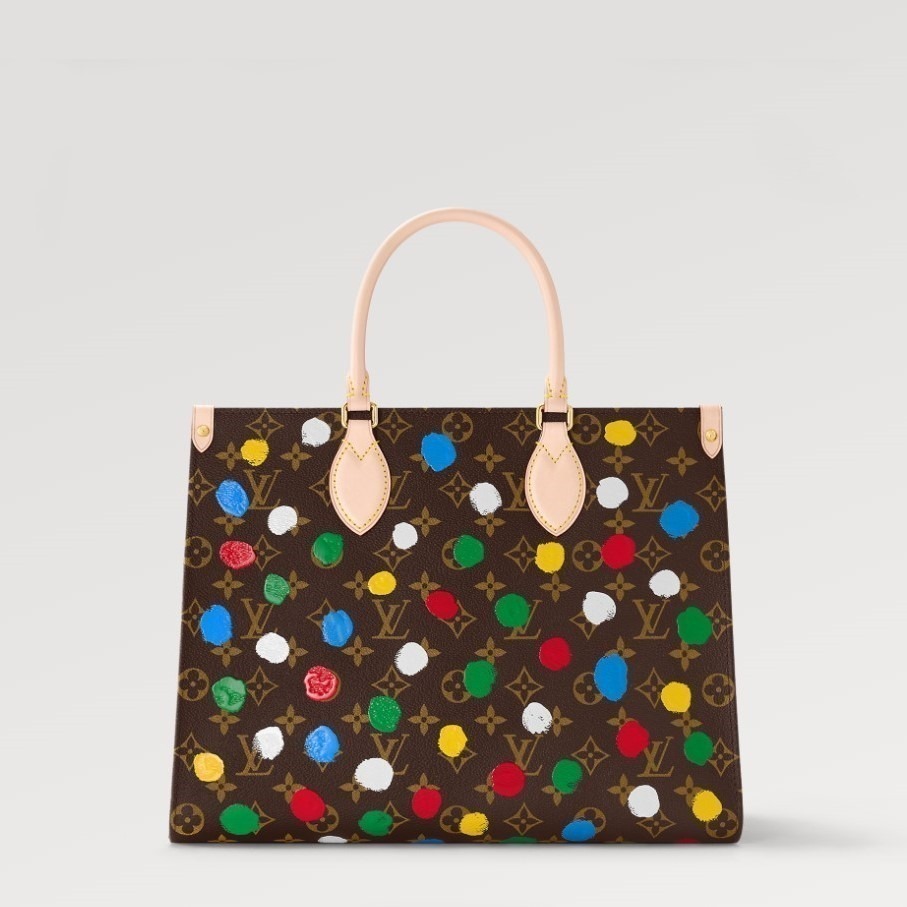 新作！草間彌生コラボ LVオンザゴーMM トートバッグ M46379