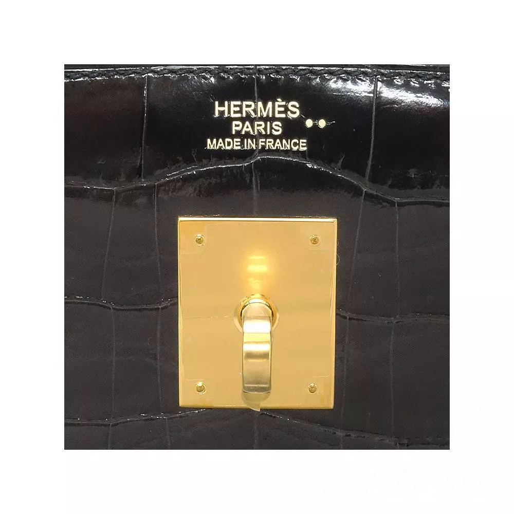 【HERMES】エルメス バーキン 30cm クロコダイル ゴールド金具
