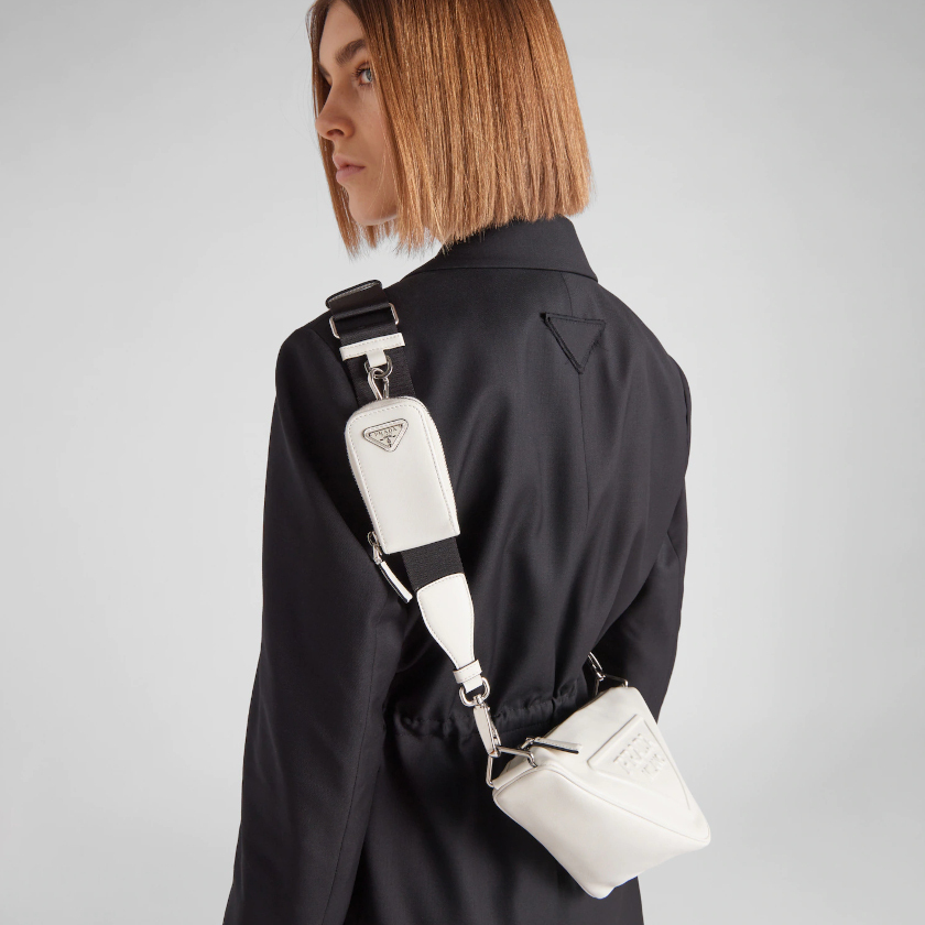 累積売上第１位☆新作☆ プラダ PRADA トライアングル レザーショルダーバッグ