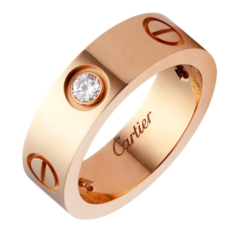 【Cartier】カルティエ LOVE RING, 3 DIAMONDS リング、ダイヤモンド3個