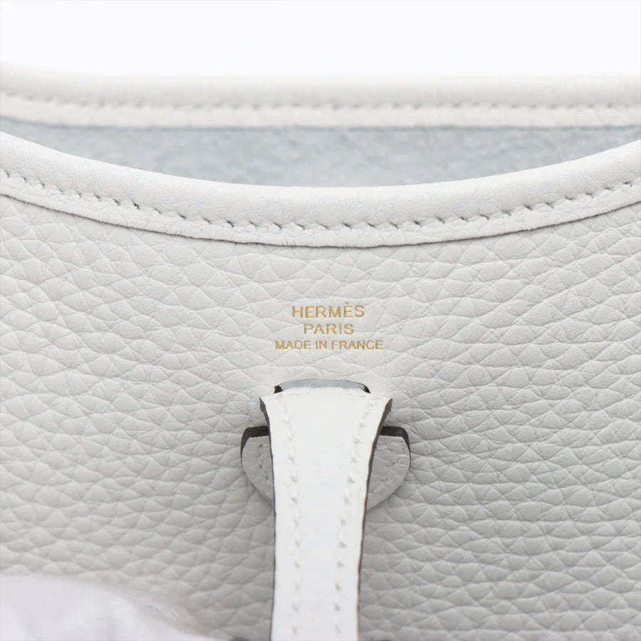 エルメス エブリンTPM トリヨンクレマンス ニューホワイト ゴールド金具