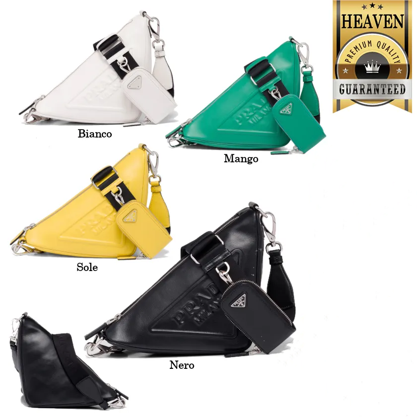 累積売上第１位☆新作☆ プラダ PRADA トライアングル レザーショルダーバッグ