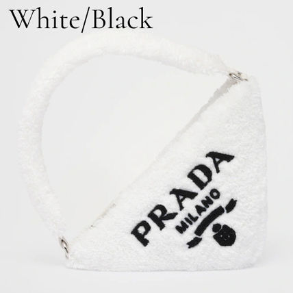 プラダ★タオル地 モコモコ ロゴ テリークロス ポーチ★各色