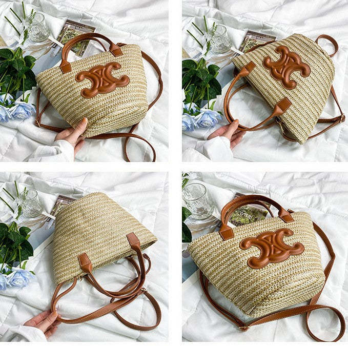 CEL1NE👜ニット凱旋野菜カゴバッグ、カジュアルホリデーバッグ【50%OFF+送料無料】