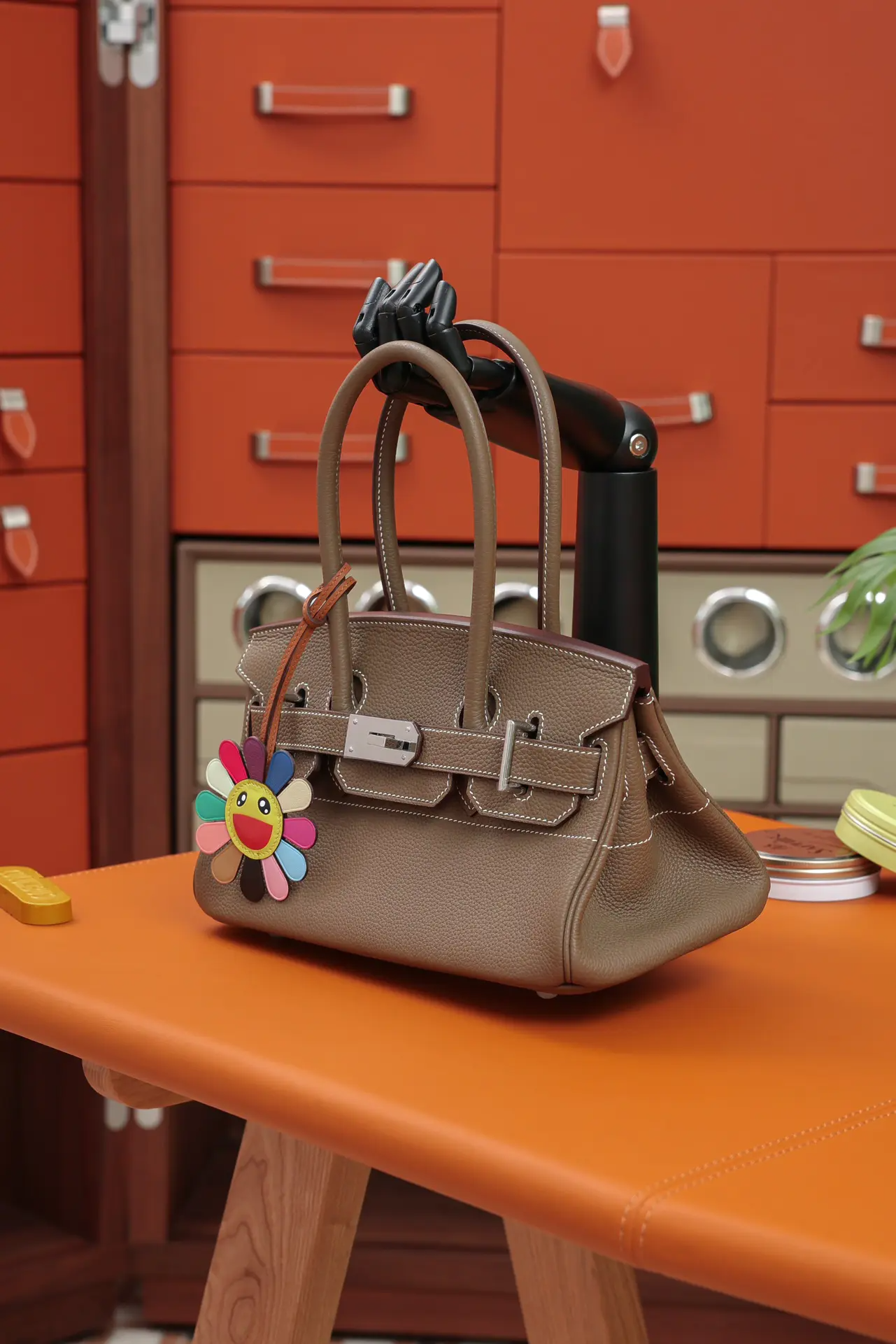 HERMES★エレファントグレー BIRKIN アンダーアームスタイル