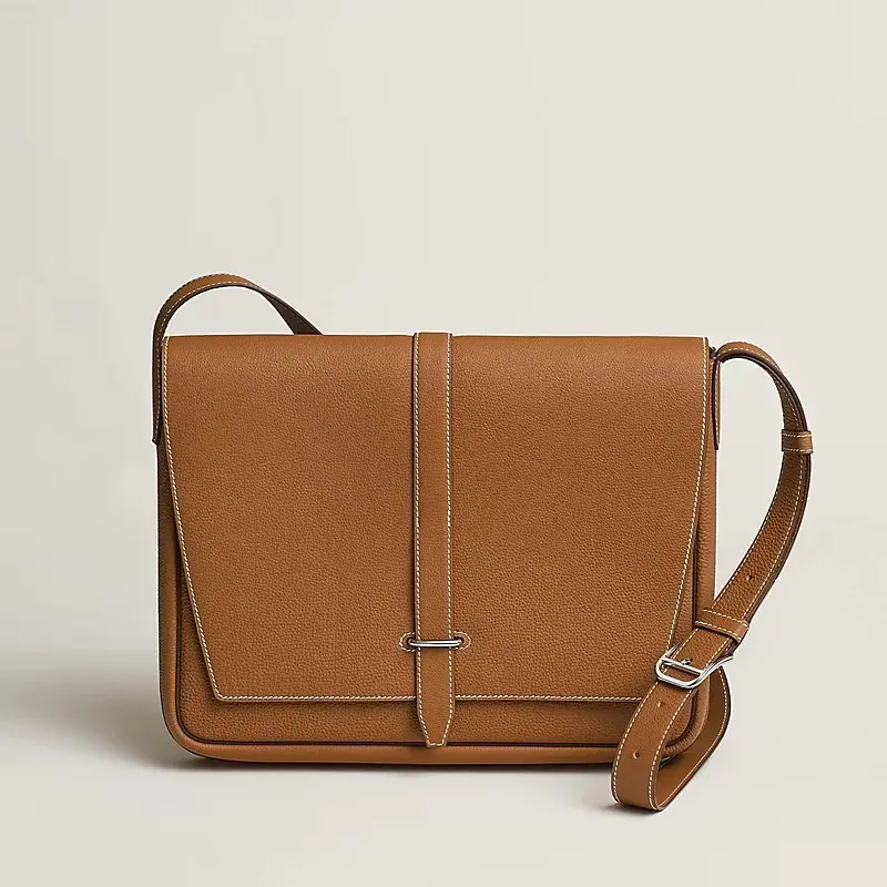 【スリムで使いやすい♪】HERMES★ カーフ革 ショルダー バッグ H074774CK89 H074774CK37