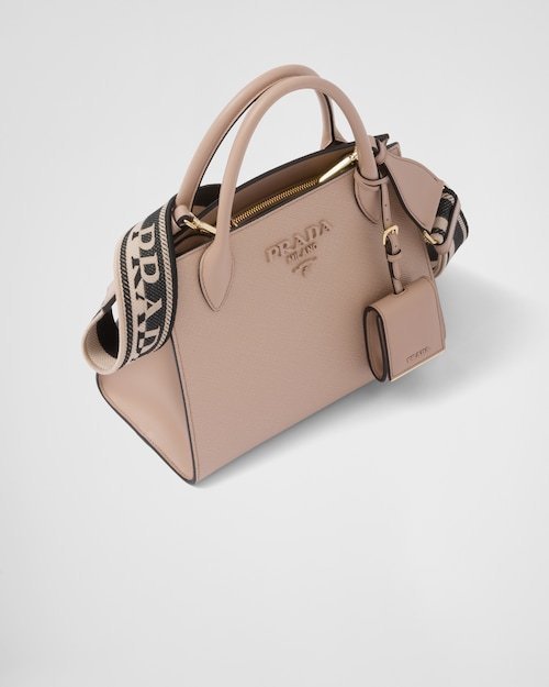 ★PRADA直営店★モノクローム スモール サフィアーノ バッグ