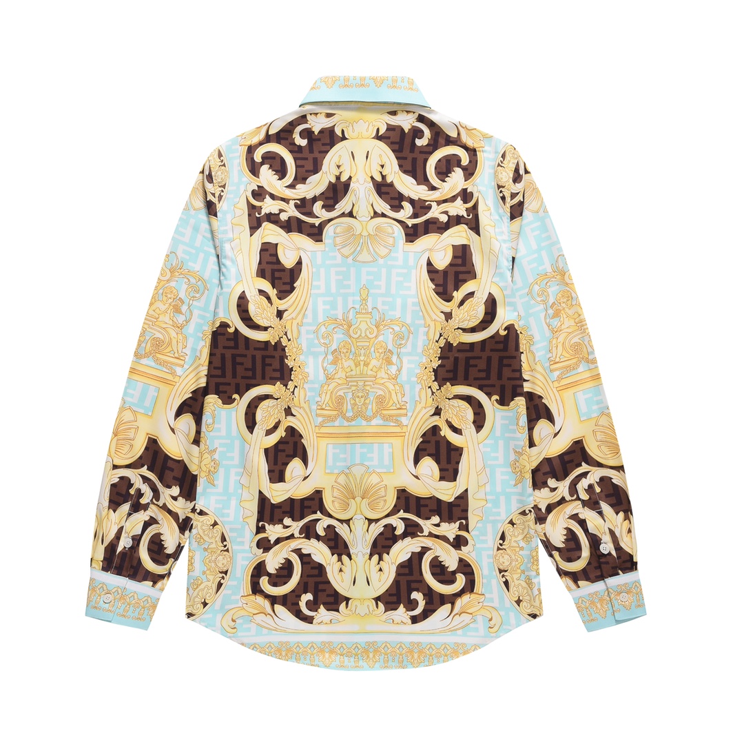 【VERSACE & FENDI 公式旗艦店】 ヴェルサーチ フェンディ共同新作シャツ ご好評に付き再入荷！
