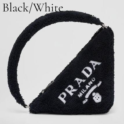 プラダ★タオル地 モコモコ ロゴ テリークロス ポーチ★各色