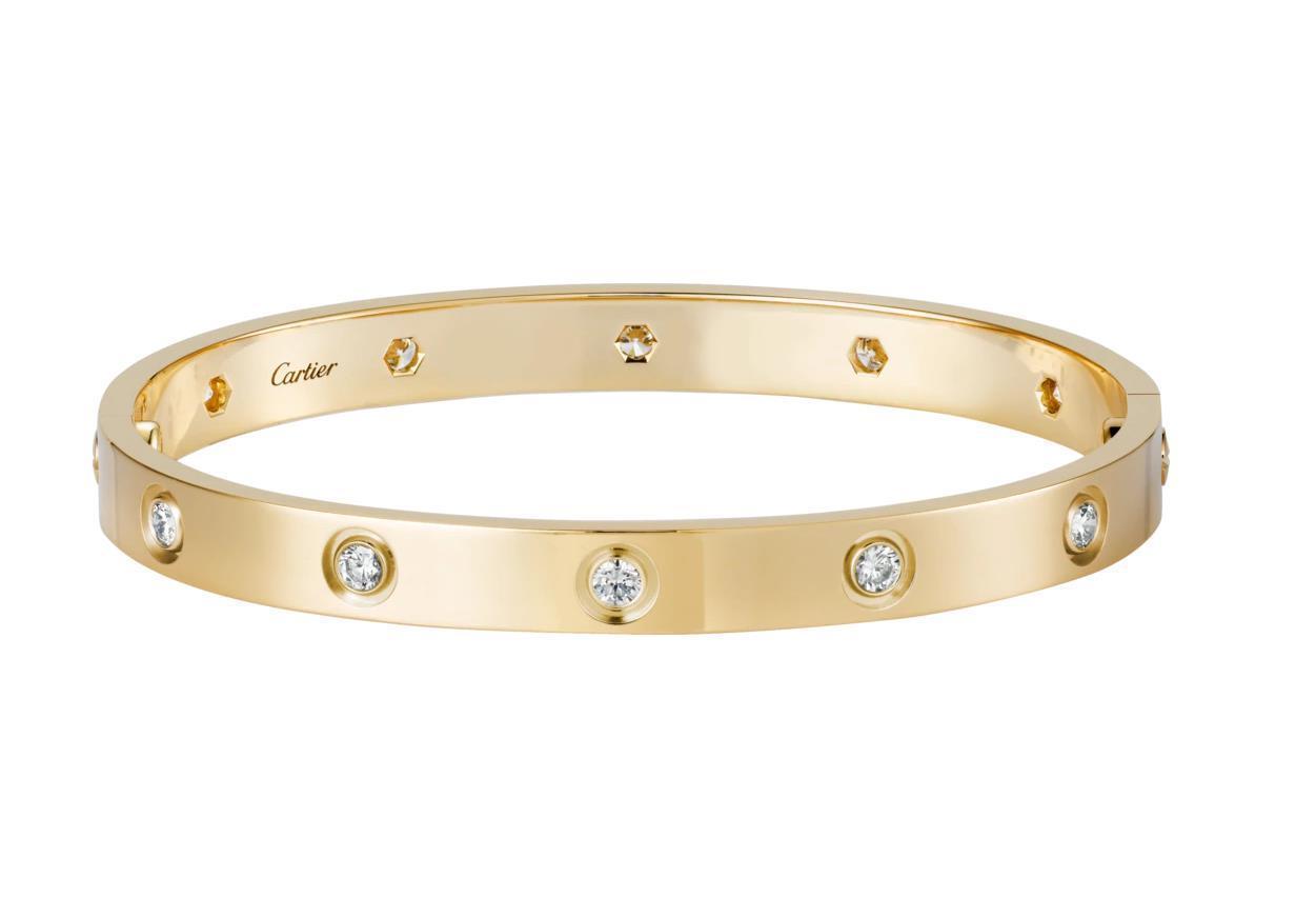 【Cartier】カルティエ LOVE BRACELET, 10 DIAMONDS ブレスレット、ダイヤモンド10個