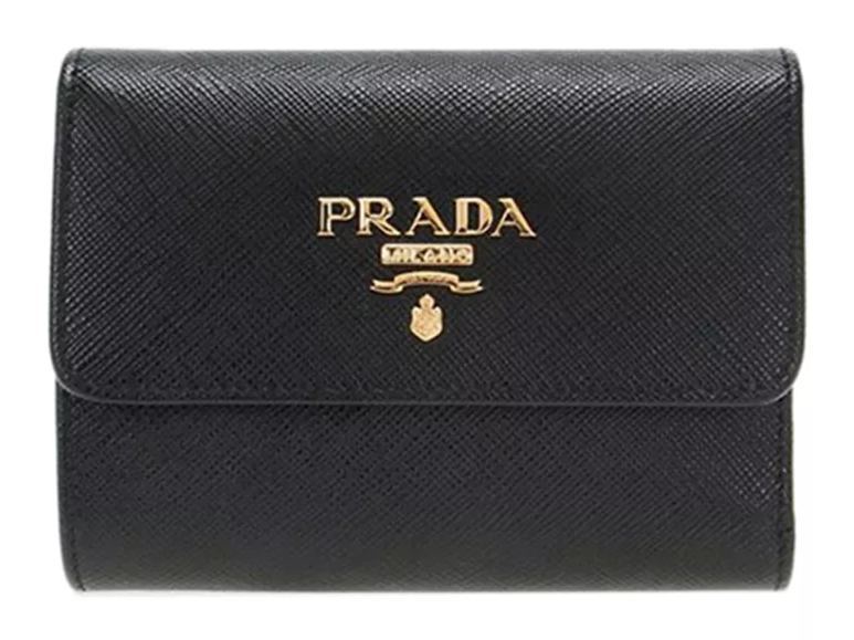 プラダ PRADA 小物 カードケース 1MC122 QWA ネロ 特別送料無料 サフィアーノ レザー メタル レタリング ロゴ カードケー