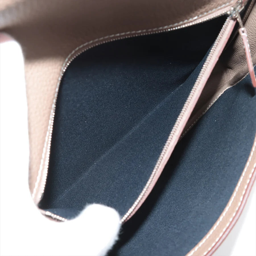 エルメス スティーブ ライト ジュニア トゴ エトゥープ シルバー金具