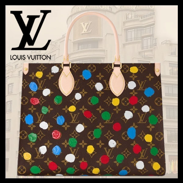 新作！草間彌生コラボ LVオンザゴーMM トートバッグ M46379