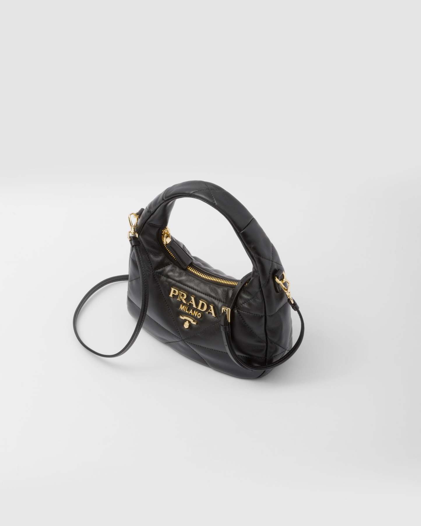 トップステッチ ナッパレザー ミニバッグ