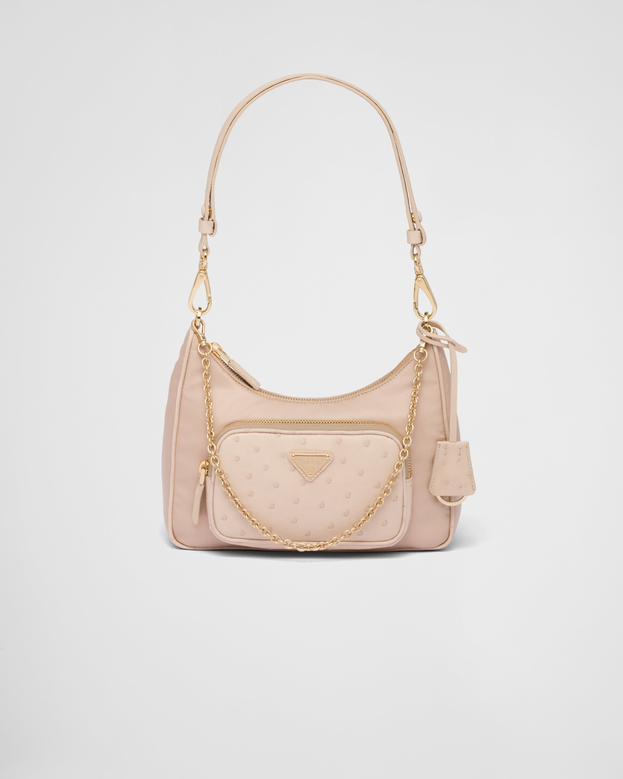 Re-Nylon xオーストリッチ ミニバッグ