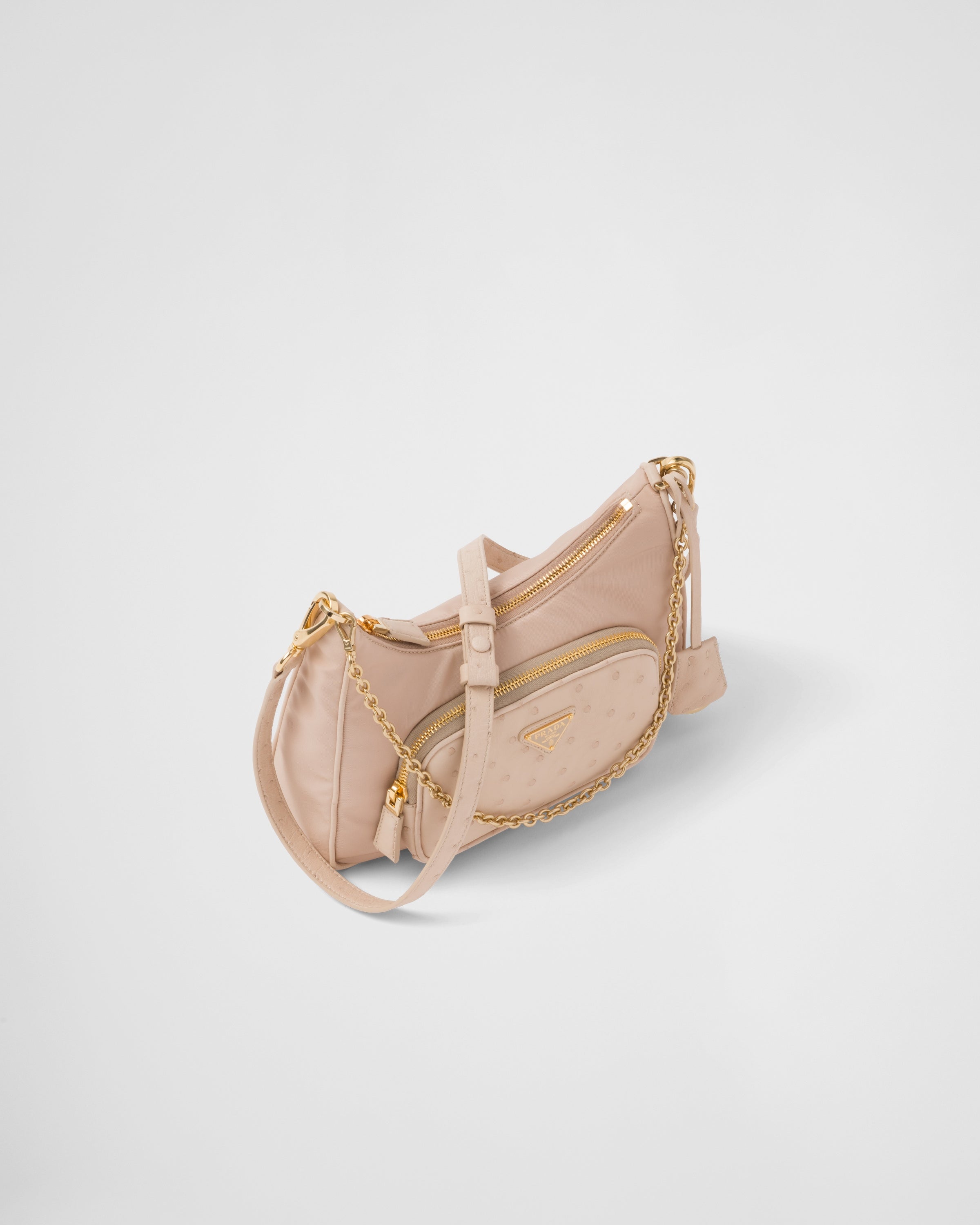 Re-Nylon xオーストリッチ ミニバッグ