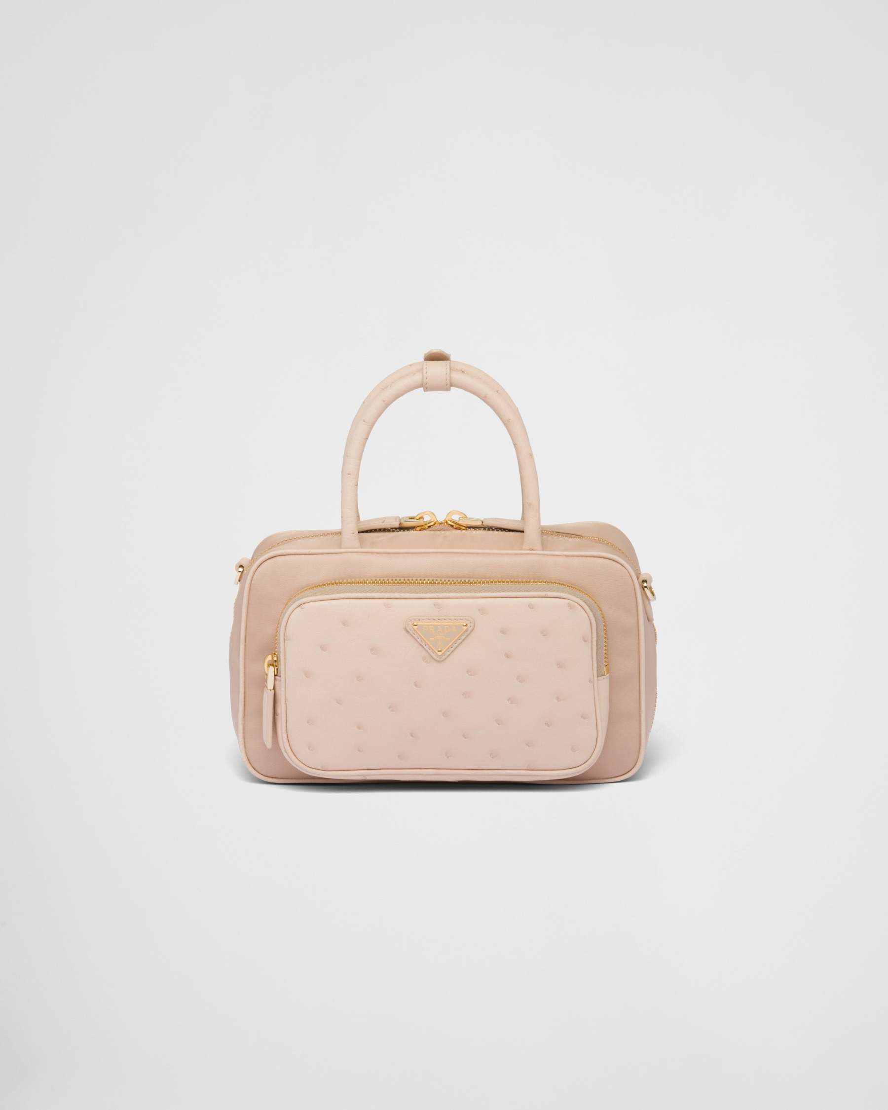 Re-Nylon xオーストリッチ ダブルハンドルバッグ